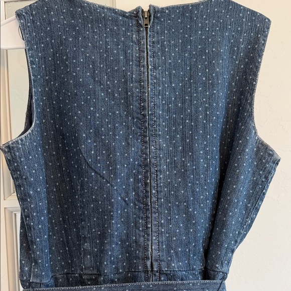 Reba Westward Canyon Denim Sleeveless Jumpsuit - Picture 4 of 7